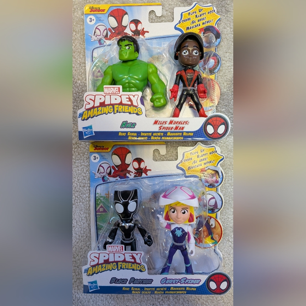 Spidey And His Amazing Friends - Hulk, Ghost-Spider, Miles, Black Panther